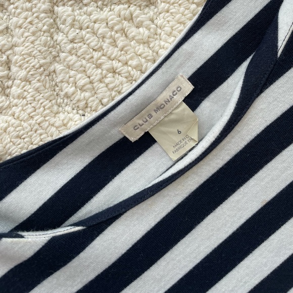 Club Monaco “Haley Striped Knit Dress” in size 6 - Picture 3 of 9